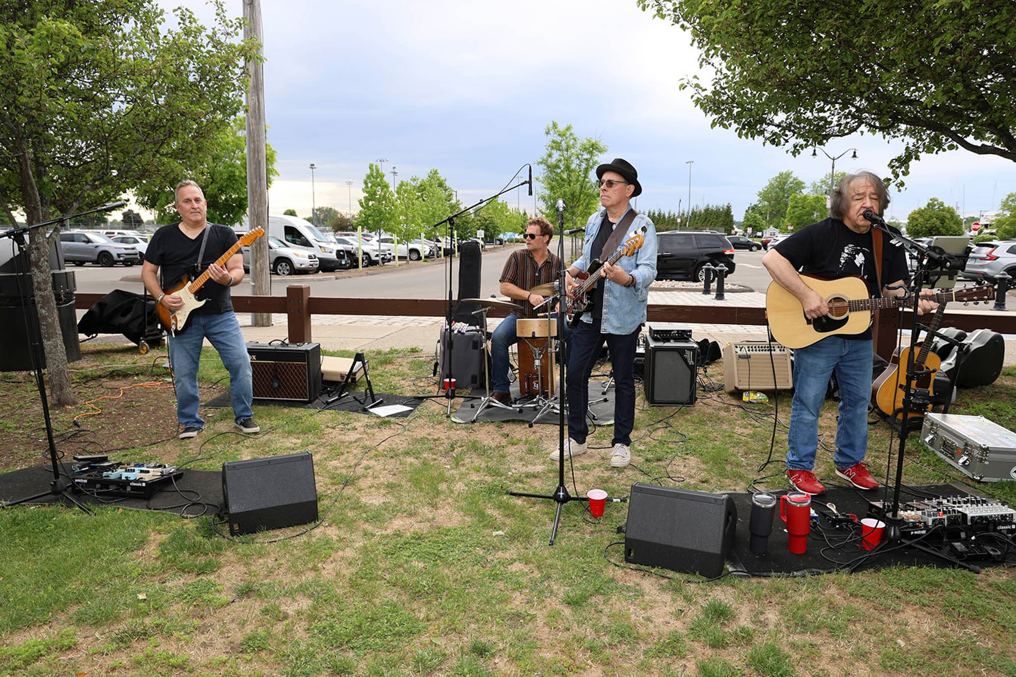 Live music during the Luca's grand opening